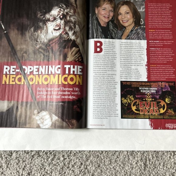 Scream Mag May 2023-Evil Dead-Omen-Renfield-Deathship-Scream-Swamp Thing - Picture 8 of 9